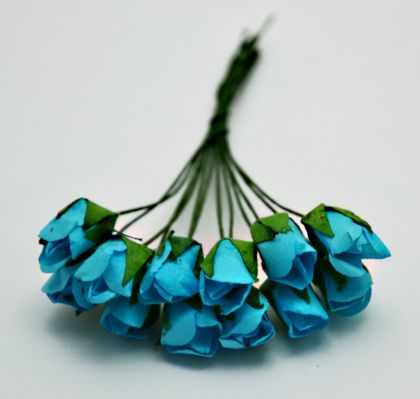 Роза пъпки - тюркоаз