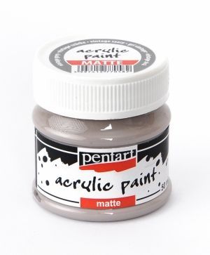 Акрилна боя мат - винтидж сив - 50мл.