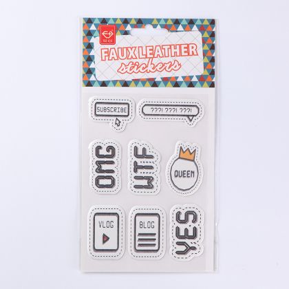 Гумирани стикери - Надписи- 8 бр.