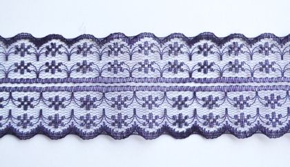 Дантела - тъмно лилава - 1м.