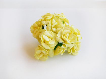 Хартиени цветя - лилави - 12бр.