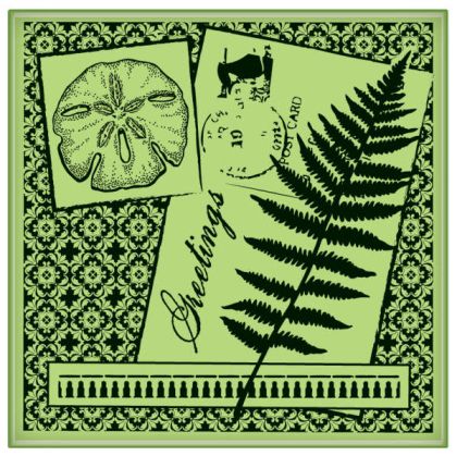 Гумен печат - Postcard greetings