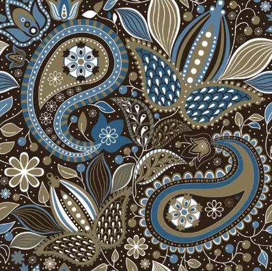 Салфетка -Ethnic Graphic with Paisley