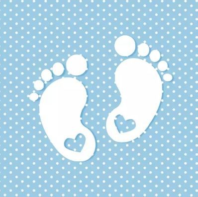 Салфетка Little Feet Blue SLCH 000802