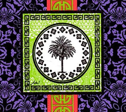 Салфетка Asian Palm purple 007624