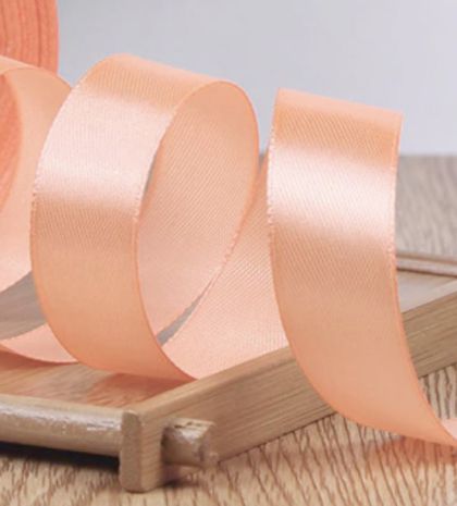 Панделка сатен - Коралов пясък- 10 м №28