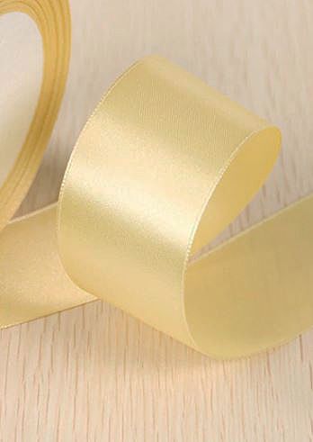 Панделка сатен - Сламено - 10 м №09