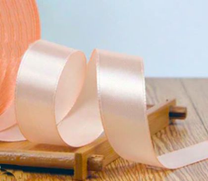 Панделка сатен - Коралов пясък- 10 м №28