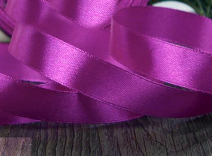Панделка сатен - Орхидея Лилаво - 10 м. №40