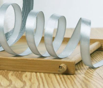 Панделка сатен - Перлено сиво- 10 м №42