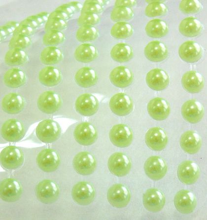 Полусферични перли - Мента  - 84 бр.