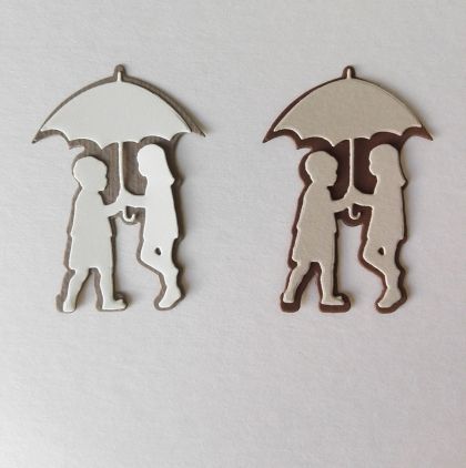 Деца с чадър - 2 бр