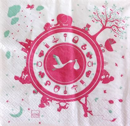 Салфетка Newborn red 211615