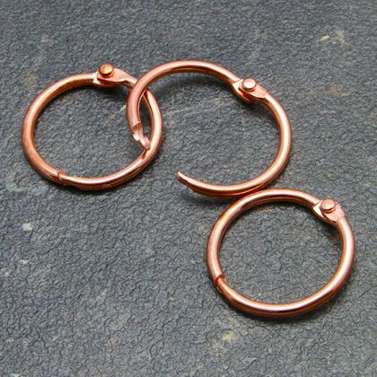 Метална халка - 14 мм. - мед - 1 бр.