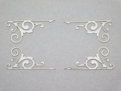 Ъгли  - 4 бр - 4,50 х 2,00 см