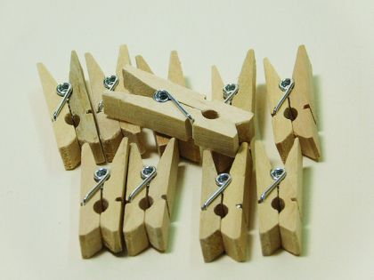 Дървени щипки - 10 бр.