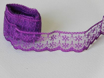 Дантела - Орхидея лилаво - 1 м