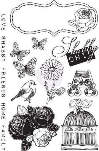 Cling гумен печат - Lady Bird - 15 бр