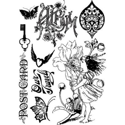 Cling гумен печат - Nature Garden - 9 бр