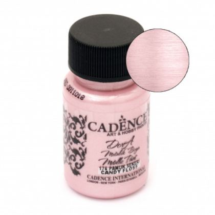 CADENCE АКРИЛНА БОЯ МЕТАЛИК DORA 50 МЛ. – CANDY FLOSS 176
