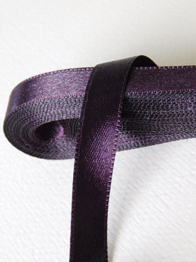 Панделка сатен - Патладжан - 10 м №38