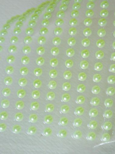 Полусферични перли - Мента - 153 бр.