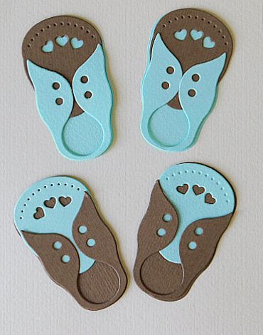 Бебешки обувки - Аквамарин и кафяво - 2 чифта 