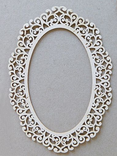 Рамка Орнаменти елипса  - 3 размера с основи