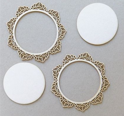 Рамка Слънце кръгла  - 2 бр. с основа