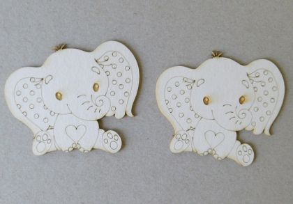 Слонче - 2 бр.- 6,50 х 5,50  см