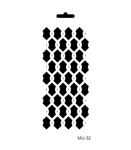Шаблон  MU32 - 25 х 10см.