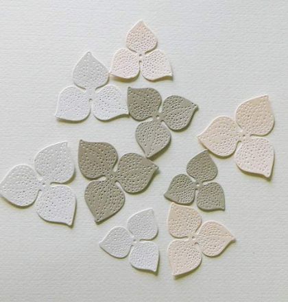 Цветя - перлени - 9 бр.