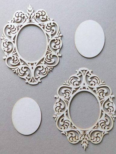 Рамка Орнаменти елипса отвор - 2 бр