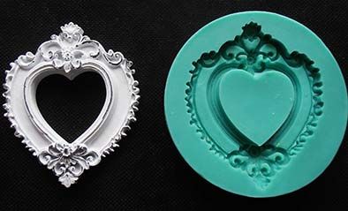 Силиконов молд - Рамка Сърце - 7,00 х 6,00 см