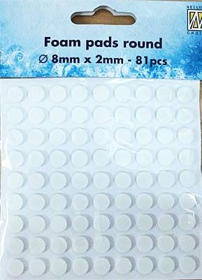 3Д двойнолепящи кръгчета - 8 мм х 2 мм - 81 бр.