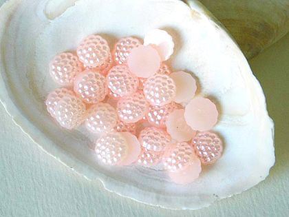 Перли - Нежно розово - 1,00 см -  30 бр.