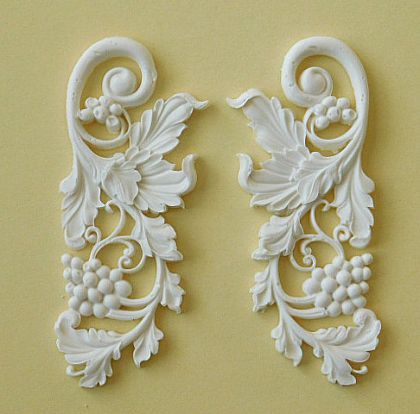 Комплект орнаменти - 2 бр. - 6,50 x 2,50 см