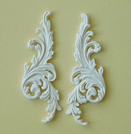 Комплект орнаменти - 2 бр - 6,50 x 2,00 см