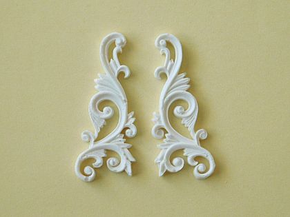 Комплект орнаменти - 2 бр - 4,50 x 1,50 см