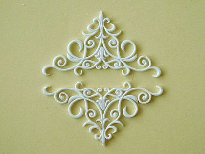 Комплект орнаменти - 2 бр - 6,00 x 2,50 см