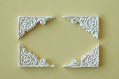 Ъгли- 4 бр - 3,00 x 2,00 см