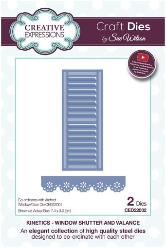 Шаблон за изрязване  - Window Shutter & Valance - 2 елемнта