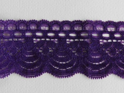 Дантела - Наситено тъмно Лилаво - 1 м.