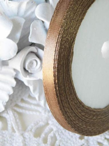 Панделка сатен - Кафе кафяво - 20 м. №30