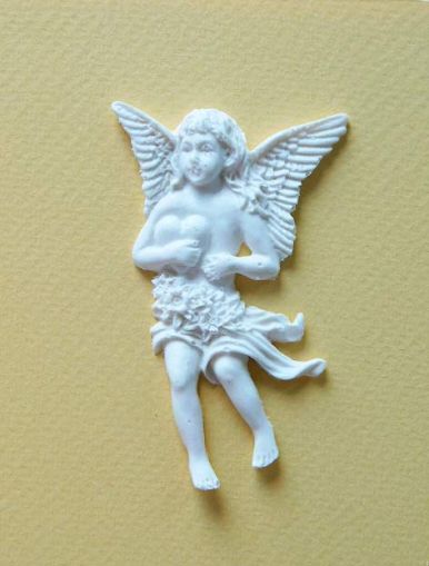 Ангелче със сърце  - 6,50 х 4,00 см