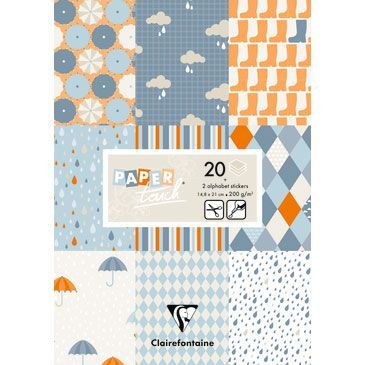 Дизайнерска хартия - Rain - 26 листа