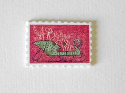 Копче - Коледна марка - Шейна с подаръци