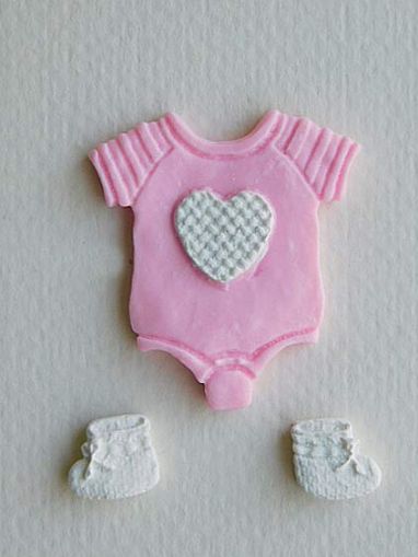 Боди с терлички - Розово с бяло