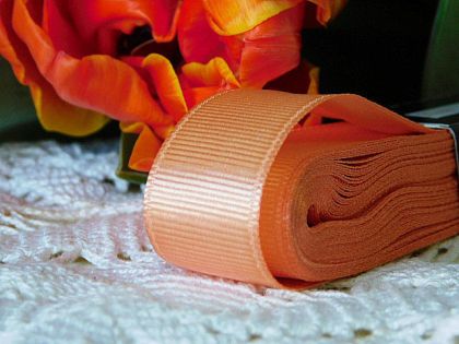 Панделка рипс - Праскова - 10 м. №29