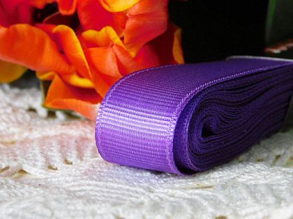 Панделка рипс - Аметист Лилаво - 10 м. №34